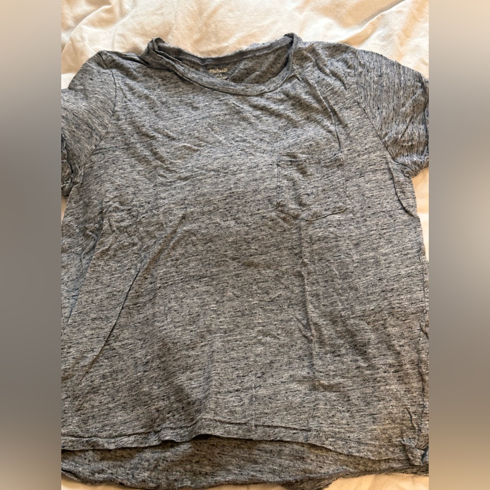 Madewell 100% Cotton Tshirt - Heather Gray - Large
